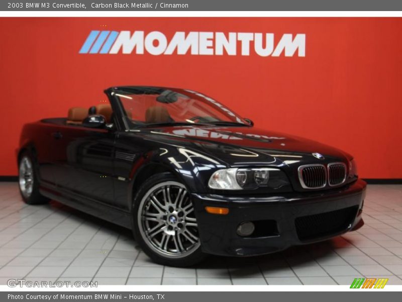 Carbon Black Metallic / Cinnamon 2003 BMW M3 Convertible