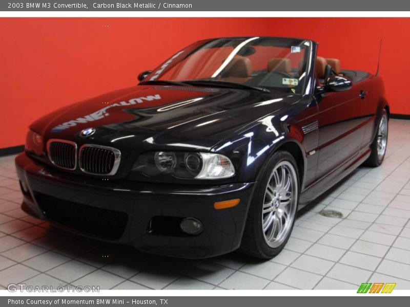 Carbon Black Metallic / Cinnamon 2003 BMW M3 Convertible