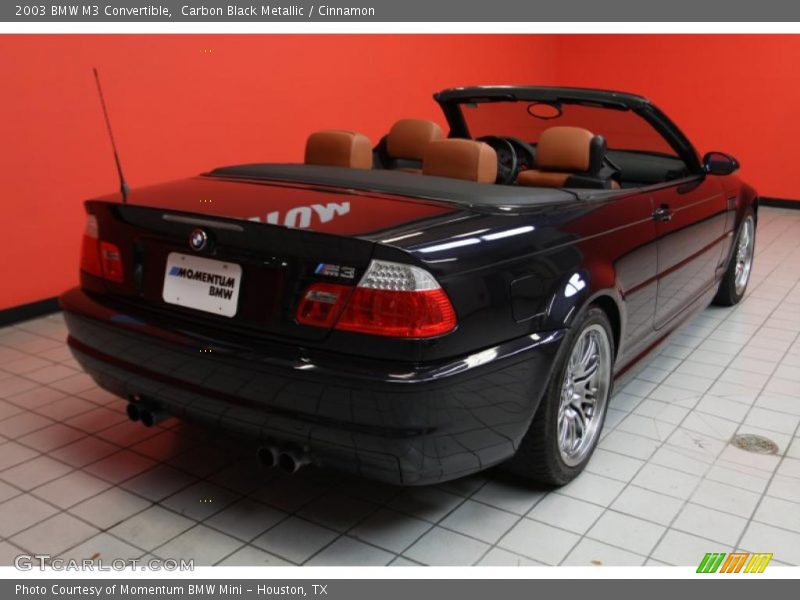 Carbon Black Metallic / Cinnamon 2003 BMW M3 Convertible