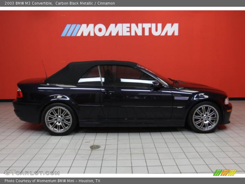 Carbon Black Metallic / Cinnamon 2003 BMW M3 Convertible