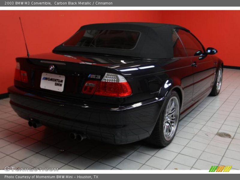 Carbon Black Metallic / Cinnamon 2003 BMW M3 Convertible