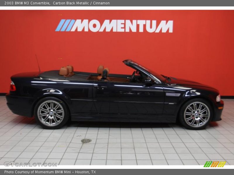Carbon Black Metallic / Cinnamon 2003 BMW M3 Convertible