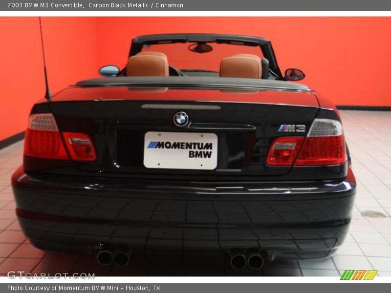 Carbon Black Metallic / Cinnamon 2003 BMW M3 Convertible