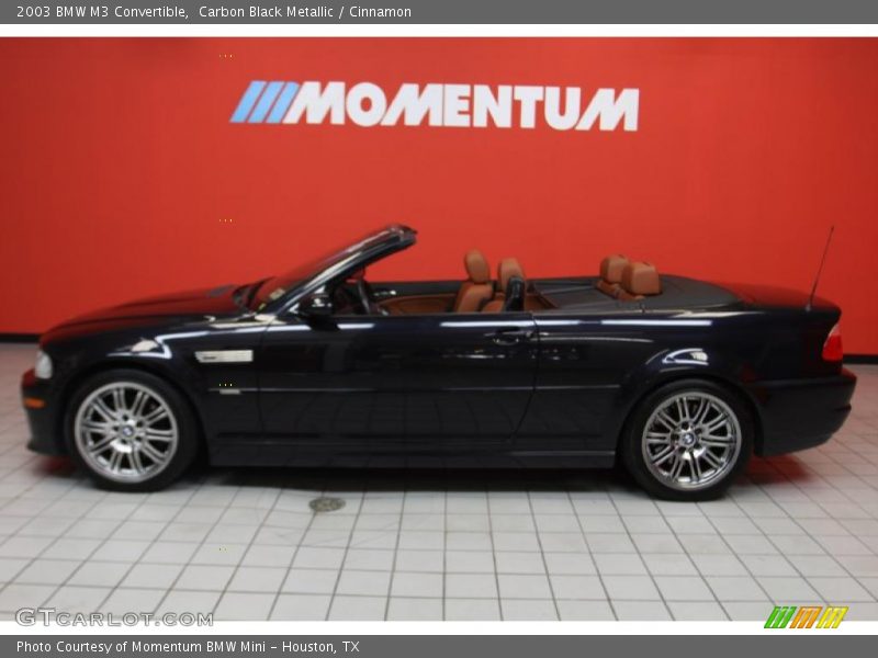 Carbon Black Metallic / Cinnamon 2003 BMW M3 Convertible