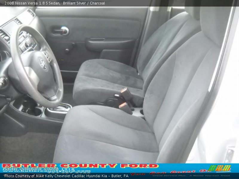 Brilliant Silver / Charcoal 2008 Nissan Versa 1.8 S Sedan