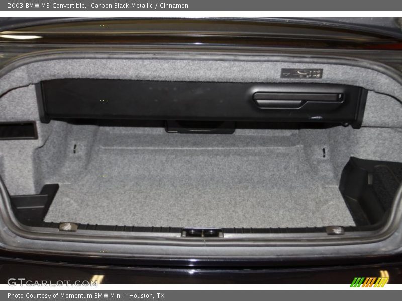 Carbon Black Metallic / Cinnamon 2003 BMW M3 Convertible