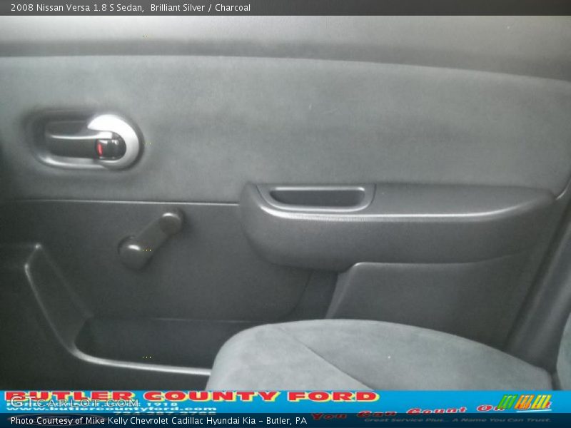 Brilliant Silver / Charcoal 2008 Nissan Versa 1.8 S Sedan