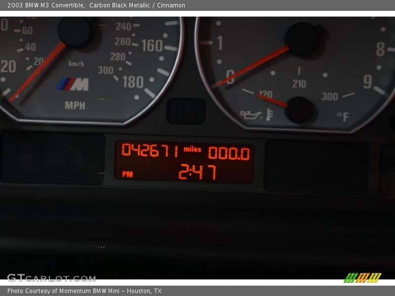 Carbon Black Metallic / Cinnamon 2003 BMW M3 Convertible