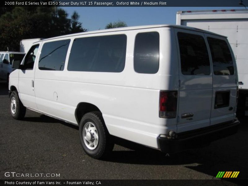 Oxford White / Medium Flint 2008 Ford E Series Van E350 Super Duty XLT 15 Passenger