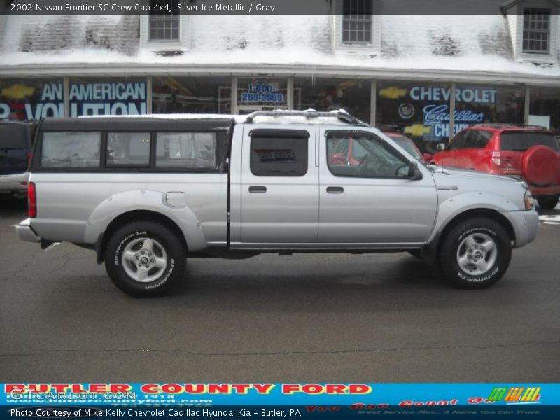 Silver Ice Metallic / Gray 2002 Nissan Frontier SC Crew Cab 4x4