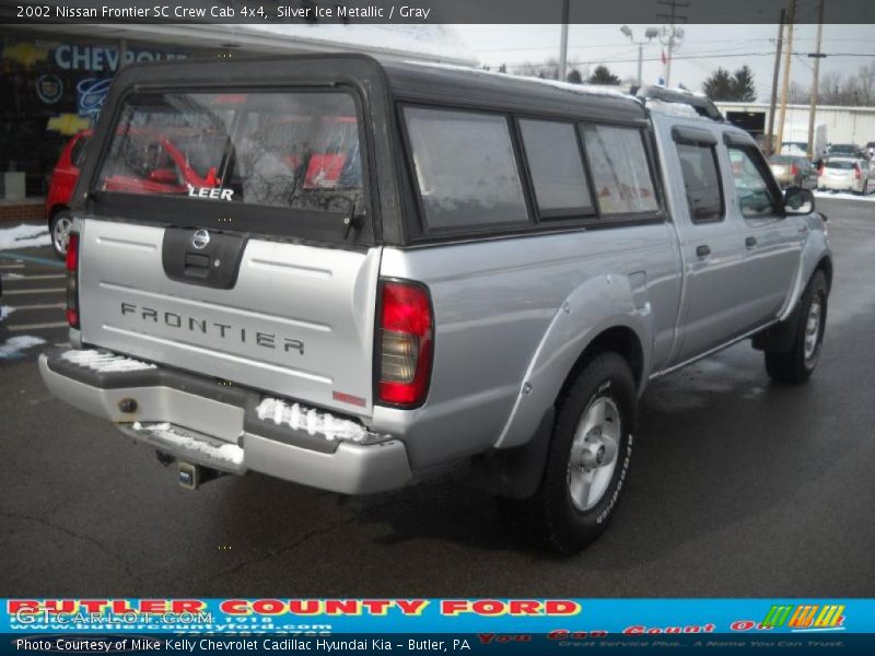 Silver Ice Metallic / Gray 2002 Nissan Frontier SC Crew Cab 4x4