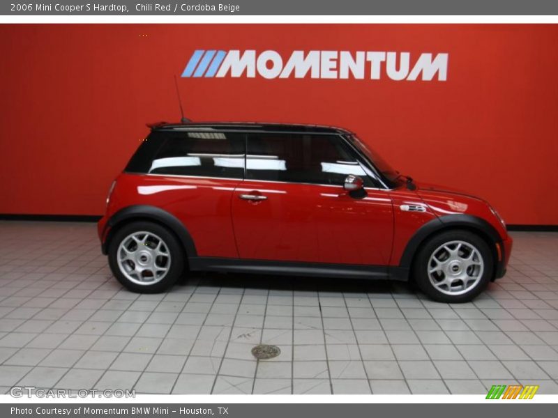 Chili Red / Cordoba Beige 2006 Mini Cooper S Hardtop
