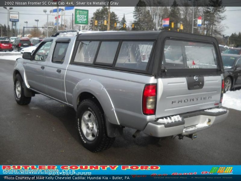 Silver Ice Metallic / Gray 2002 Nissan Frontier SC Crew Cab 4x4