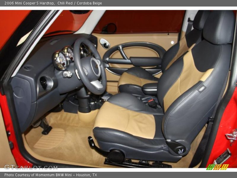 Chili Red / Cordoba Beige 2006 Mini Cooper S Hardtop
