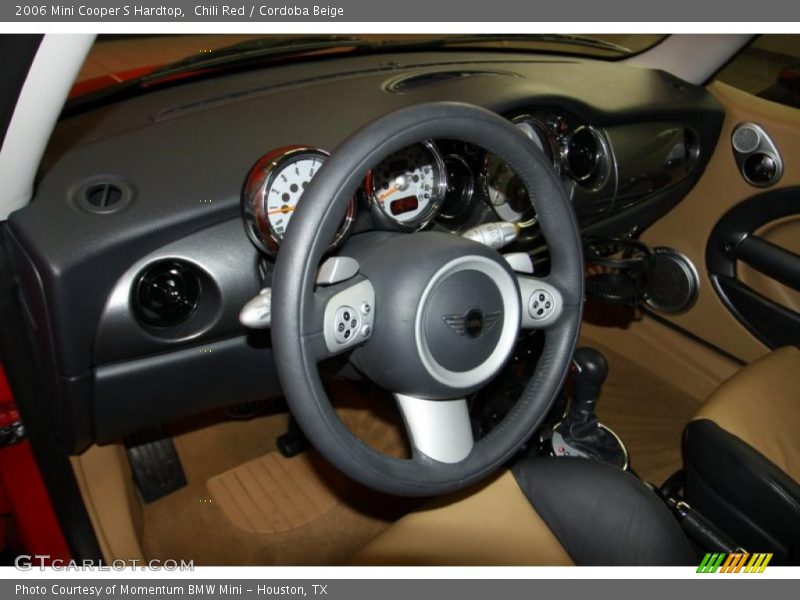 Chili Red / Cordoba Beige 2006 Mini Cooper S Hardtop