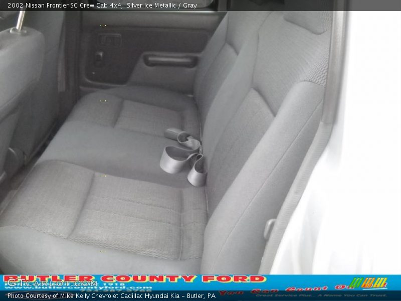 Silver Ice Metallic / Gray 2002 Nissan Frontier SC Crew Cab 4x4