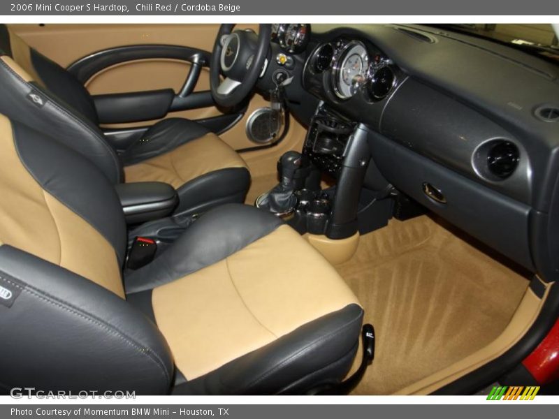 Chili Red / Cordoba Beige 2006 Mini Cooper S Hardtop