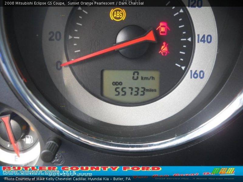 Sunset Orange Pearlescent / Dark Charcoal 2008 Mitsubishi Eclipse GS Coupe