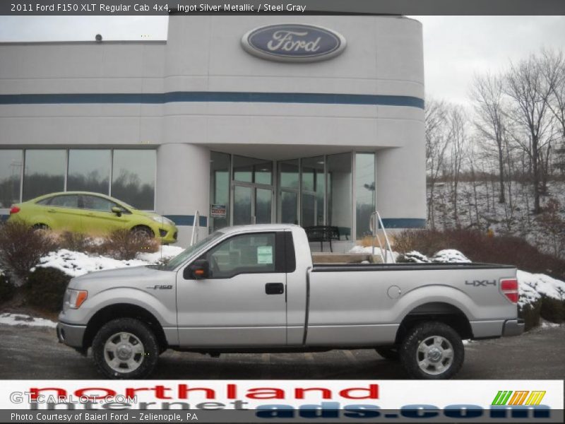 Ingot Silver Metallic / Steel Gray 2011 Ford F150 XLT Regular Cab 4x4