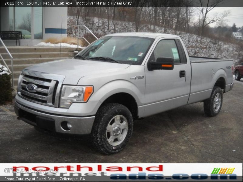 Ingot Silver Metallic / Steel Gray 2011 Ford F150 XLT Regular Cab 4x4