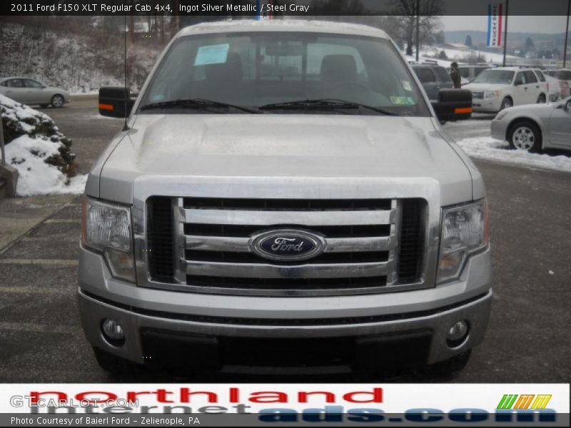 Ingot Silver Metallic / Steel Gray 2011 Ford F150 XLT Regular Cab 4x4