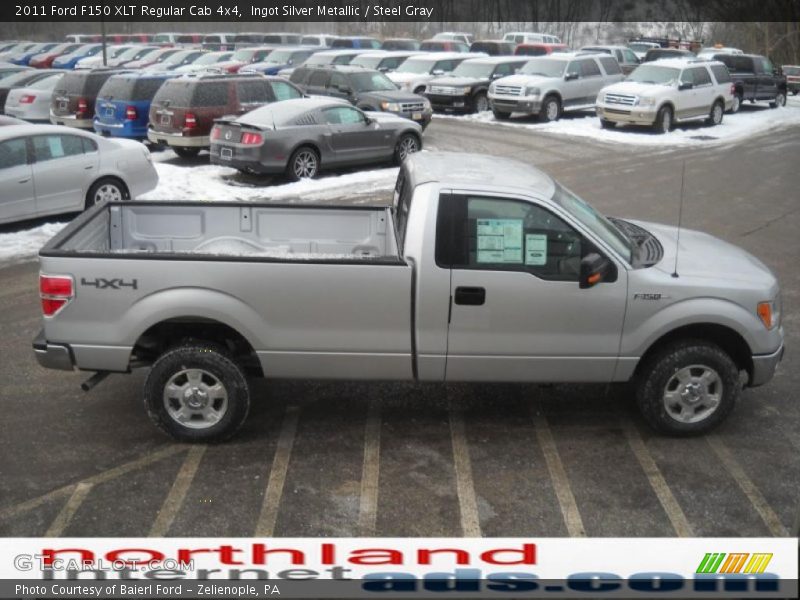 Ingot Silver Metallic / Steel Gray 2011 Ford F150 XLT Regular Cab 4x4