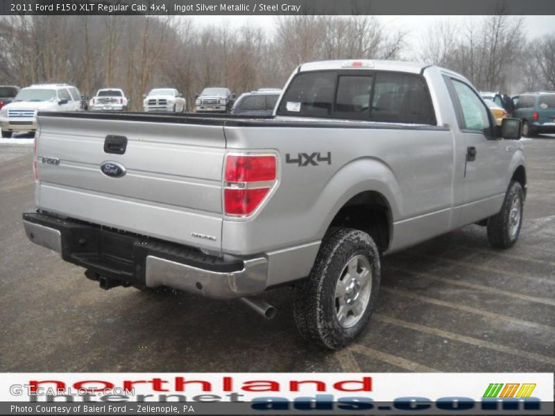 Ingot Silver Metallic / Steel Gray 2011 Ford F150 XLT Regular Cab 4x4