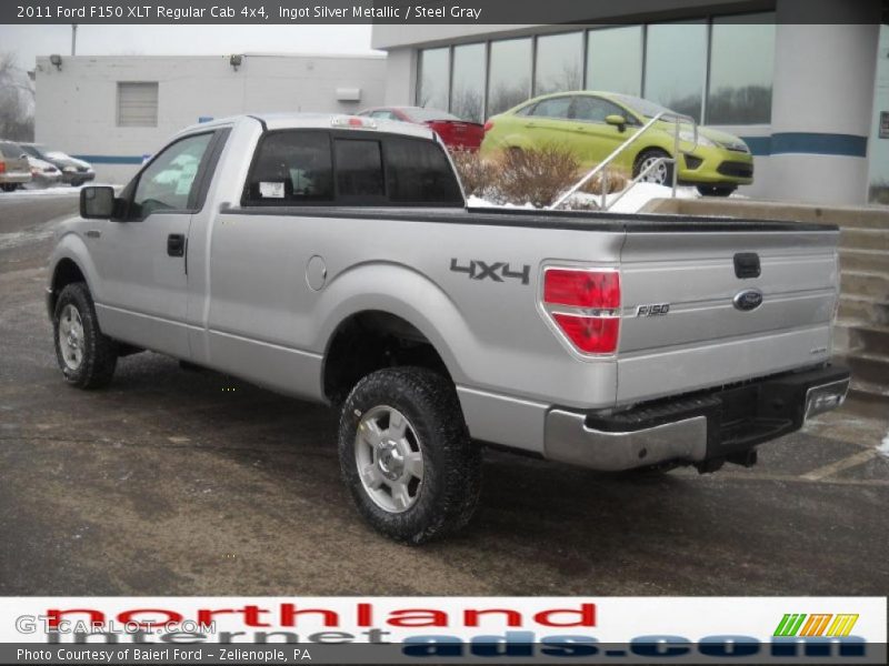 Ingot Silver Metallic / Steel Gray 2011 Ford F150 XLT Regular Cab 4x4