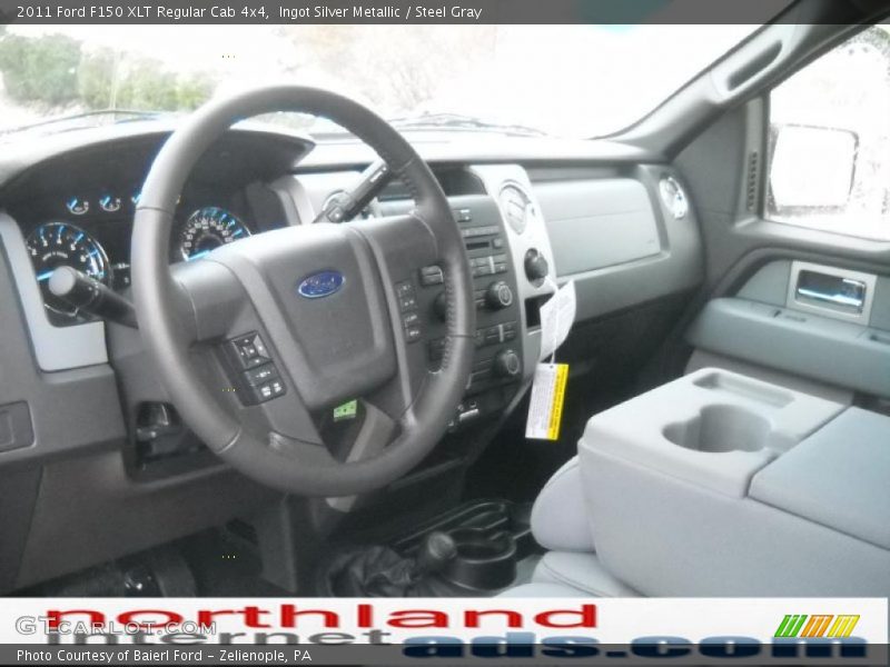 Ingot Silver Metallic / Steel Gray 2011 Ford F150 XLT Regular Cab 4x4