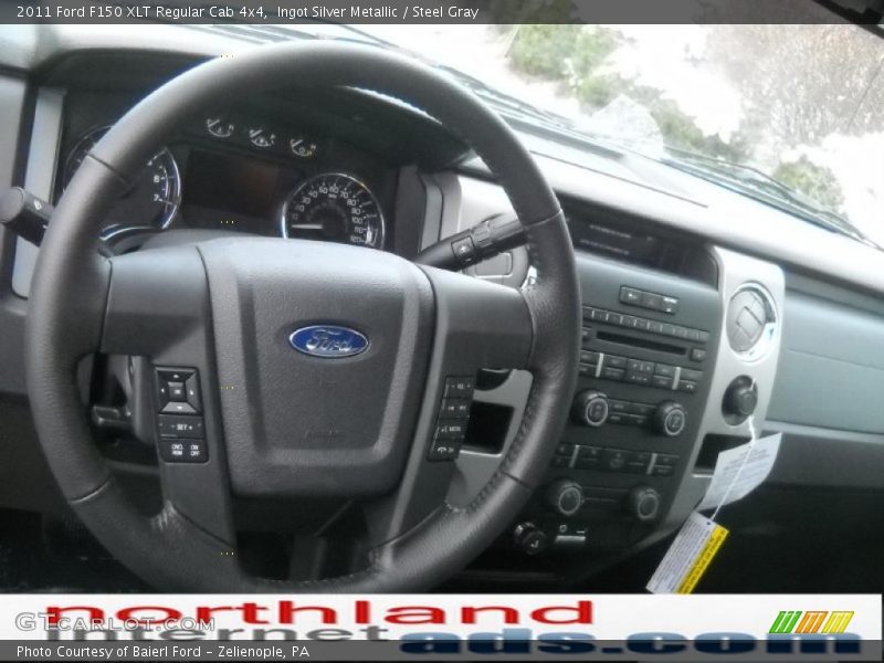 Ingot Silver Metallic / Steel Gray 2011 Ford F150 XLT Regular Cab 4x4