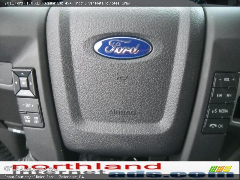 Ingot Silver Metallic / Steel Gray 2011 Ford F150 XLT Regular Cab 4x4