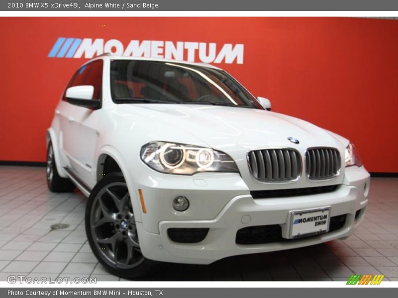 Alpine White / Sand Beige 2010 BMW X5 xDrive48i