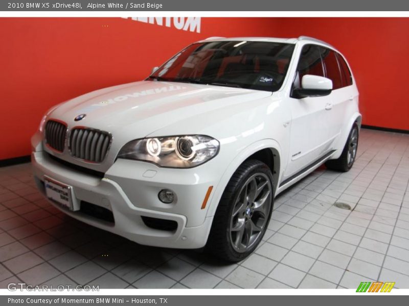 Alpine White / Sand Beige 2010 BMW X5 xDrive48i