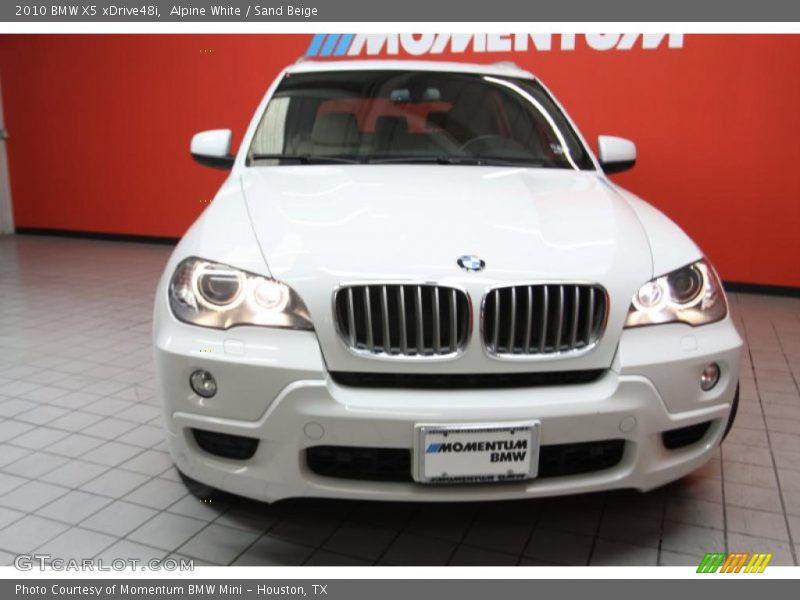 Alpine White / Sand Beige 2010 BMW X5 xDrive48i