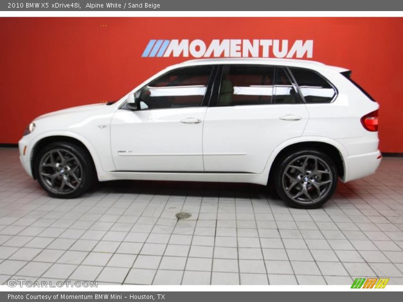 Alpine White / Sand Beige 2010 BMW X5 xDrive48i