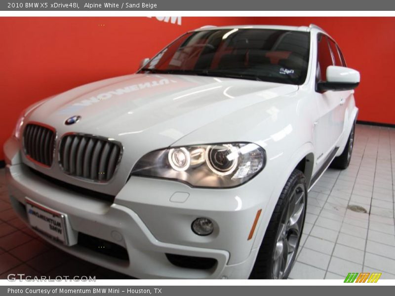 Alpine White / Sand Beige 2010 BMW X5 xDrive48i