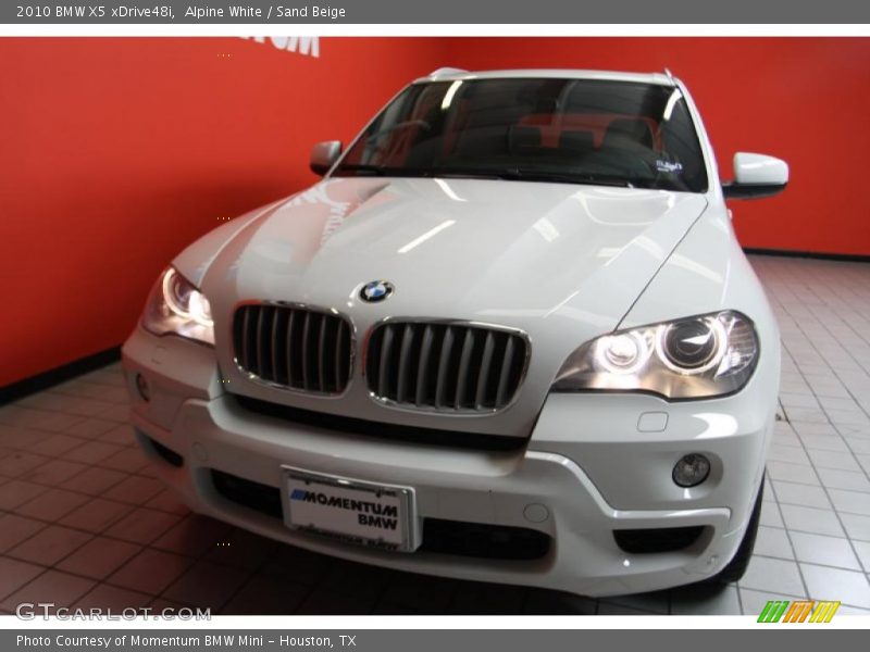 Alpine White / Sand Beige 2010 BMW X5 xDrive48i