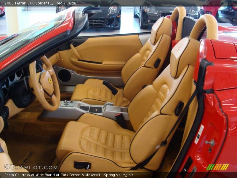  2003 360 Spider F1 Beige Interior