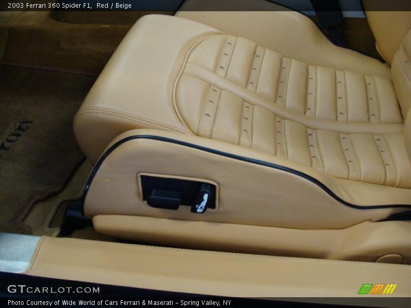  2003 360 Spider F1 Beige Interior