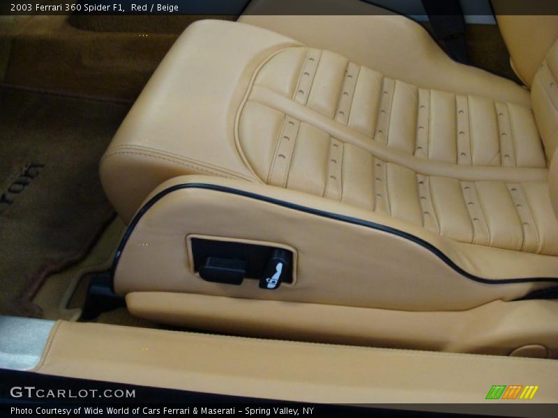  2003 360 Spider F1 Beige Interior