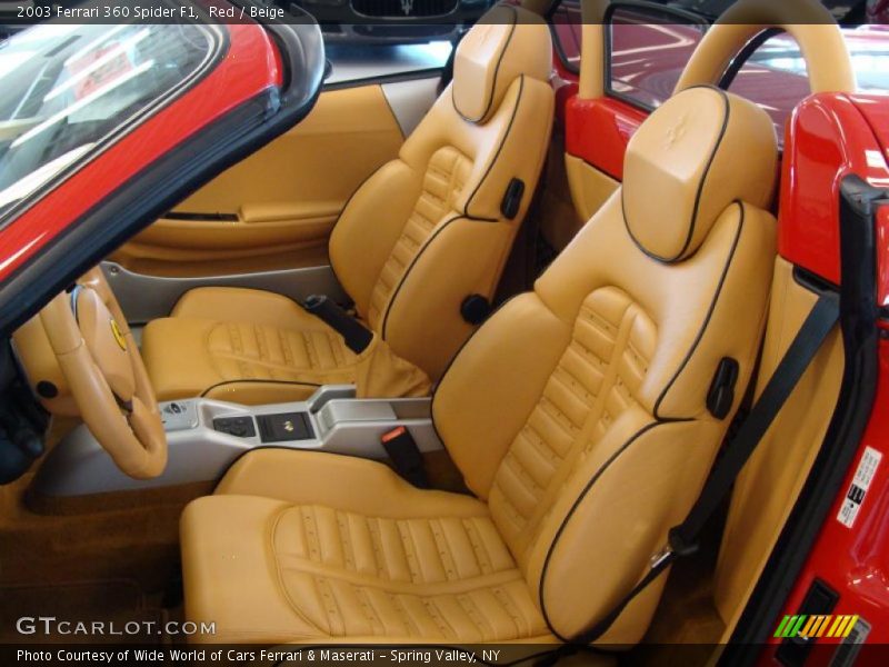  2003 360 Spider F1 Beige Interior