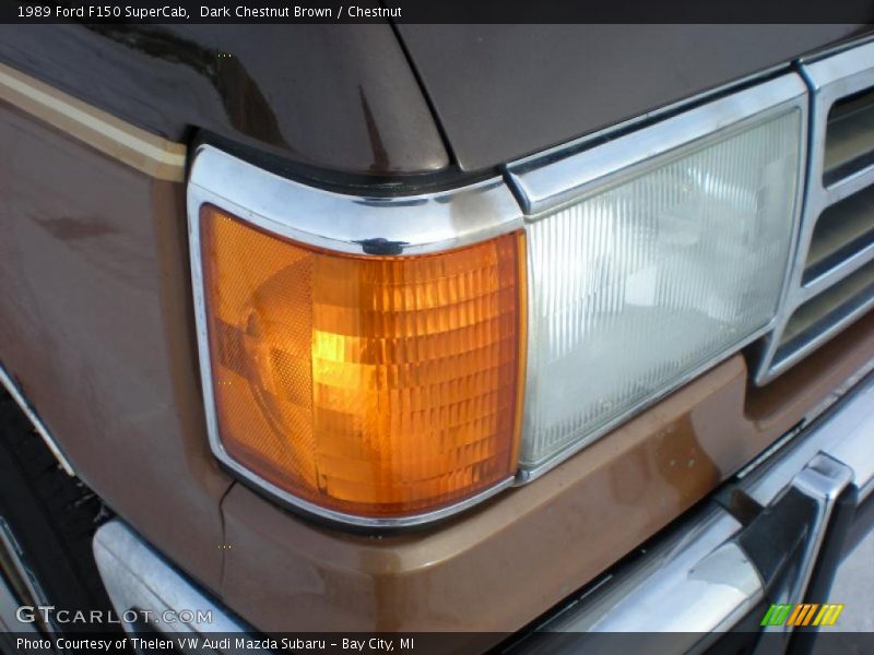 Dark Chestnut Brown / Chestnut 1989 Ford F150 SuperCab
