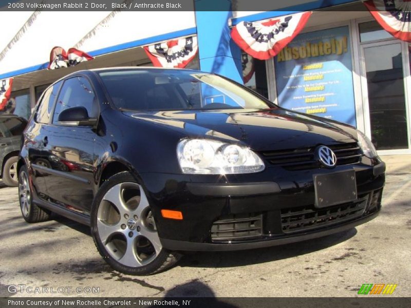 Black / Anthracite Black 2008 Volkswagen Rabbit 2 Door