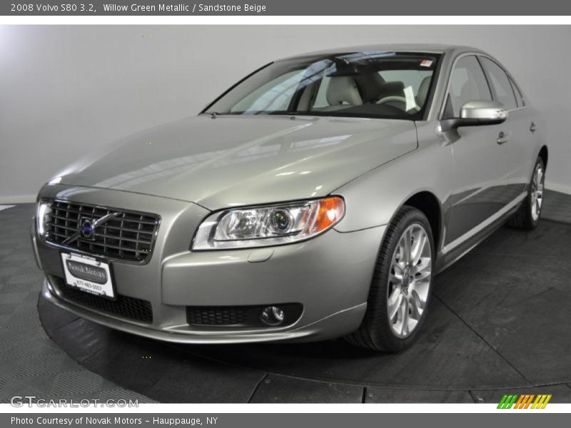 Willow Green Metallic / Sandstone Beige 2008 Volvo S80 3.2