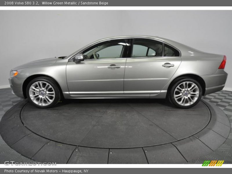 Willow Green Metallic / Sandstone Beige 2008 Volvo S80 3.2
