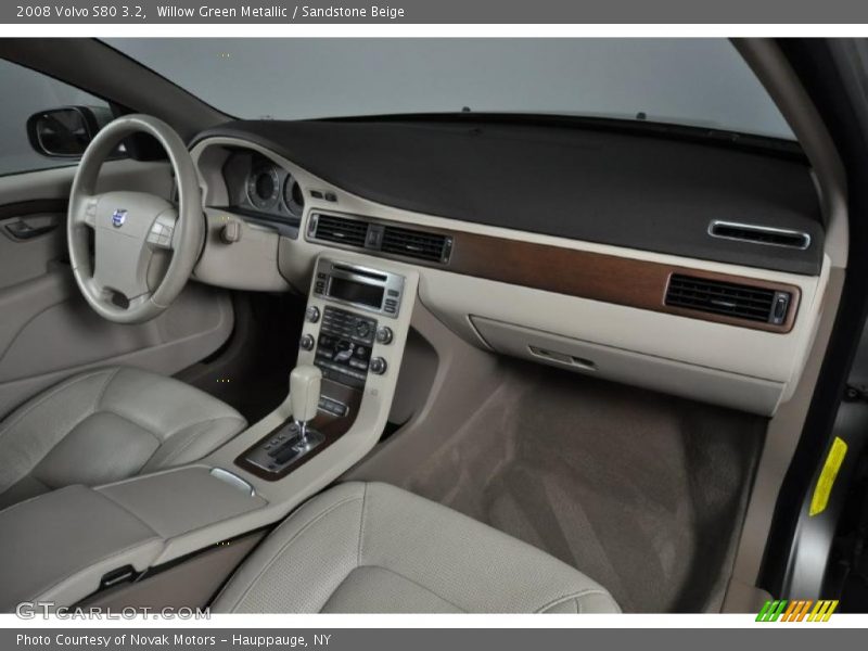 Willow Green Metallic / Sandstone Beige 2008 Volvo S80 3.2