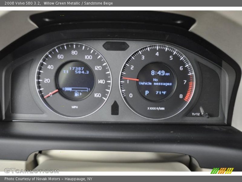 Willow Green Metallic / Sandstone Beige 2008 Volvo S80 3.2