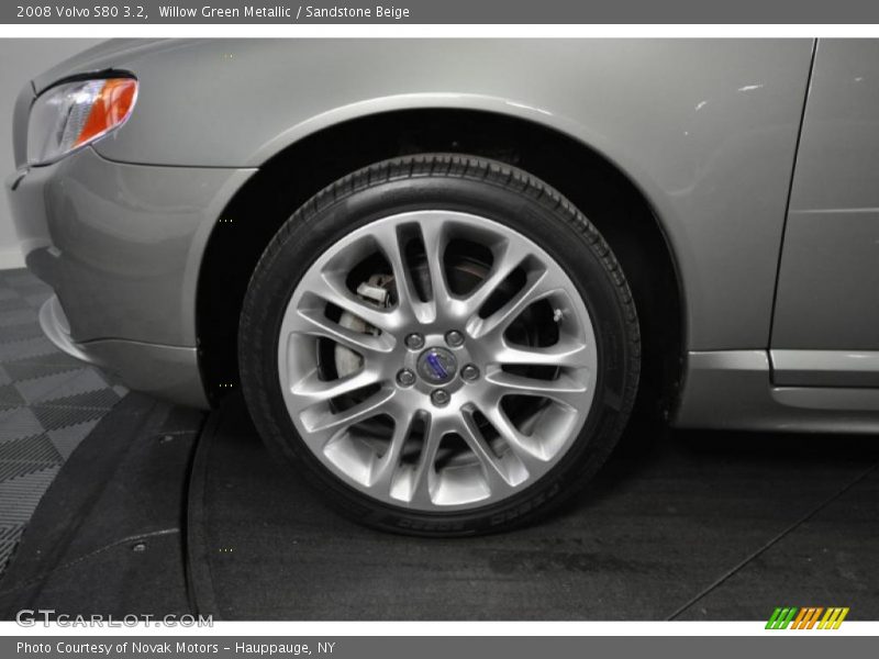 Willow Green Metallic / Sandstone Beige 2008 Volvo S80 3.2