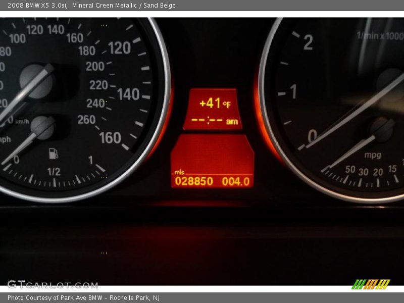 Mineral Green Metallic / Sand Beige 2008 BMW X5 3.0si