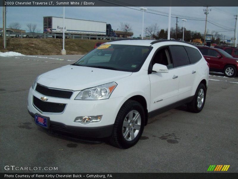 Summit White / Ebony 2009 Chevrolet Traverse LT